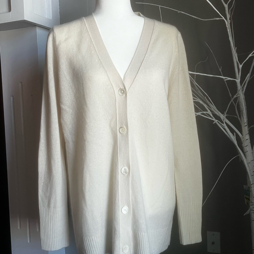 C by Bloomingdale’s cashmere grandfather Cardigan